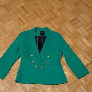 Smythe Emerald Blazer with Gold Buttons